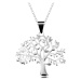 Stříbrný 925 náhrdelník, řetízek a přívěsek - velký košatý strom života
