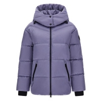 Bunda woolrich satin logo puffer jacket modrá