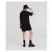 Šaty karl lagerfeld ikonik 2.0 patch t-shirt dress black