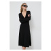 Šaty Pinko černá barva, midi, 102023.A18P