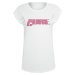 The Cure Pink Logo Dámské tričko bílá