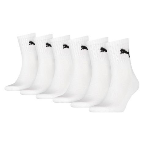 Sada 6 párů polo ponožek Short Crew, bílé nebo černé Blancheporte