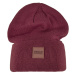 Čepice Urban Classics Leatherpatch Long Beanie - sand-KOPIE