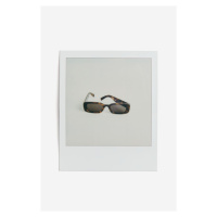 H & M - Hranaté sluneční brýle - hnědá