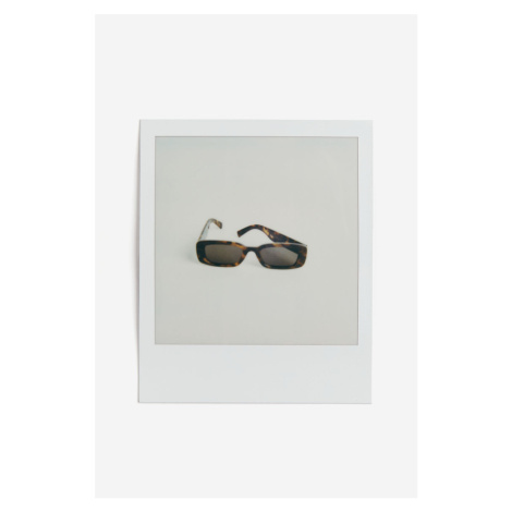 H & M - Hranaté sluneční brýle - hnědá H&M