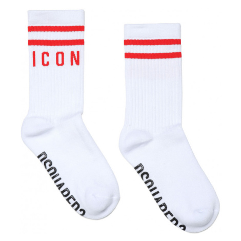 Ponožky dsquared2 icon socks červená Dsquared²