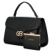 Set krásné dámské kabelky do ruky s peněženkou Scalitta, černá