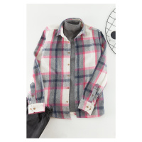 Trendyol Lilac Regular Fit Lumberjack Plaid Shirt