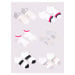 Yoclub Kids's Girls' Ankle Cotton Socks Patterns Colours 6-pack SKS-0008G-AA00-002