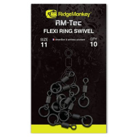 Ridgemonkey obratlík rm-tec flexi ring swivel 10 ks - velikost 11