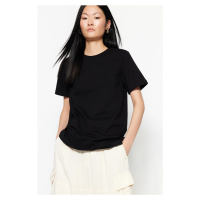 Trendyol Black 100% Cotton Premium Basic Crew Neck Knitted T-Shirt