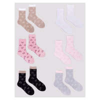 Yoclub Kids's Girls' Socks 6-Pack SKA-0129G-AA00