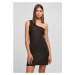 Dámské šaty // Urban Classics / Ladies Rib One Shoulder Dress black