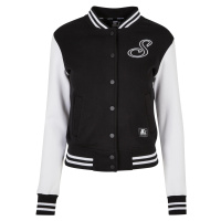 Dámská bunda Starter Sweat College Jacket černo/bílá
