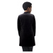 Ladies Long Velvet Jacket - black