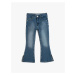 Koton Spanish Leg Denim Pants with Slits and Pockets, Cotton - Flare Jeans
