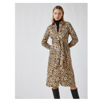 Koton Leopard Patterned Midi Dress