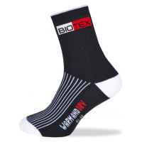 BIOTEX Cyklistické ponožky klasické - TERMO - bílá/černá