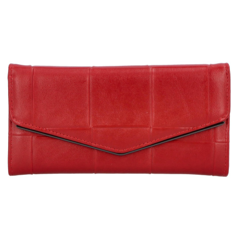 Zajímavá dámská koženková peněženka Pedrita, červená ROMINA & CO