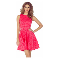 Růžové šaty s motivem puntíků JESSICA Tmavě růžová