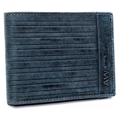 Always wild® modrá pánská kožená peněženka