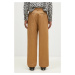 Bavlněné kalhoty Maison Kitsuné Relaxed Chino béžová barva, jednoduché, MM01106WW0078