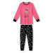 Dívčí pyžamo KUGO MP1764, světle růžová / tmavě modré kalhoty Barva: Růžová