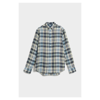 KOŠILE GANT REG LINEN MADRAS SHIRT modrá