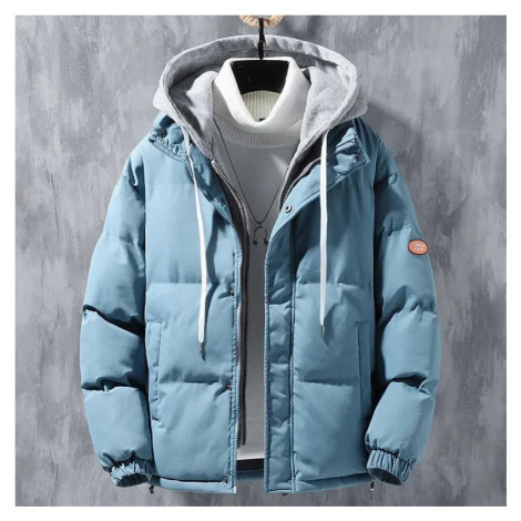 Pánská zateplená bunda s kapucí a vatovanou vložkou