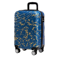 ROWEX Cestovní kufr Pulse žíhaný, modrá žíhaná