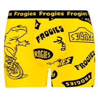 Pánské boxerky Frogies Logo černá | žlutá M Frogies