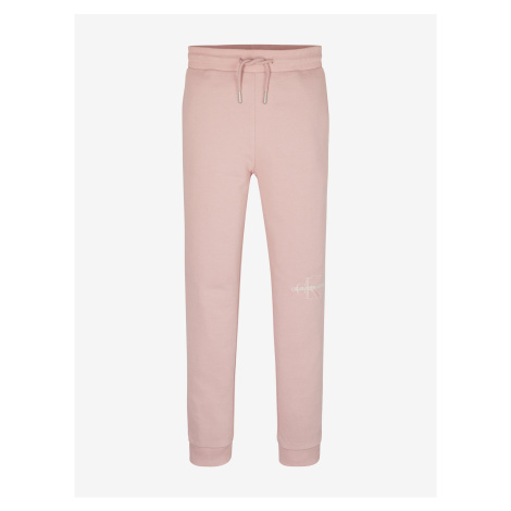 Růžové holčičí tepláky Calvin Klein Jeans