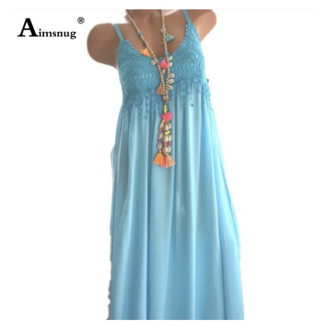 Letní šaty s krajkovým topem a špagetovými ramínky
