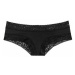 Victorias Secret pohodlné černé brazilské kalhotky Lace-waist Cheeky