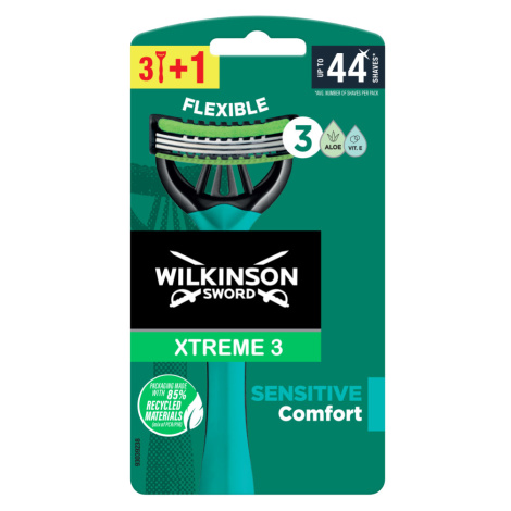 Wilkinson Xtreme3 Sensitive Comfort pánský jednorázový holicí strojek 3+1 ks Wilkinson Sword