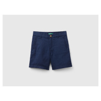 Benetton, Shorts In Linen Blend