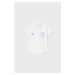 Dětská bavlněná košilka Mayoral bílá barva