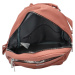 Módní dámský koženkový kabelko-batoh Rosita, růžová