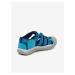 Modré dětské vzorované outdoorové sandály Keen