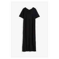 H & M - Tričkové šaty - černá
