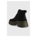 Semišové kotníkové boty Tommy Hilfiger pánské, černá barva