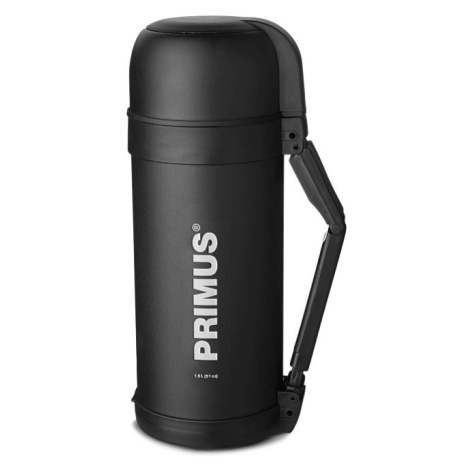 Primus CaH Food Vacuum Bottle 1,2l, černá/bílý nápis