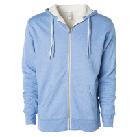 Independent Unisex mikina na zip EXP90SHZ Sky Heather