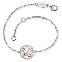 Engelsrufer Stříbrný náramek s lotosovým květem ERB-LILLOTUS-BI