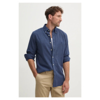 Bavlněná košile Polo Ralph Lauren modrá barva, regular, s límečkem button-down, 710953352