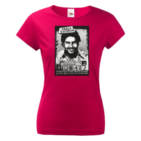 Skvělé retro triko s potiskem Pabla Escobara - dámské retro triko BezvaTriko