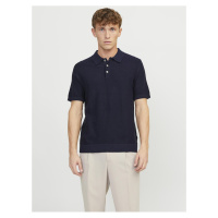 Tmavě modré pánské polo tričko Jack & Jones Blusandri