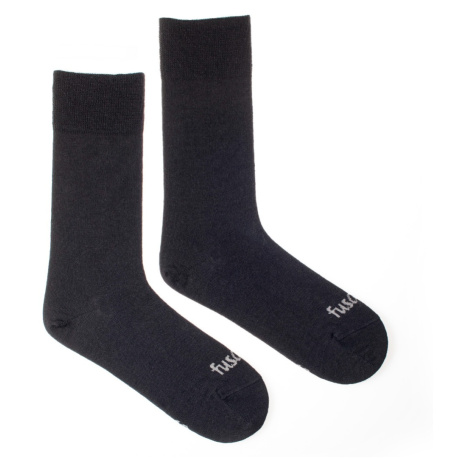 Letní ponožky merino černé Fusakle