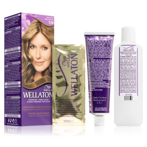 Wella Wellaton Intense permanentní barva na vlasy s arganovým olejem odstín 7/0 Medium Blonde 1  Wella Professionals
