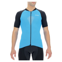 UYN Cyklistický dres s krátkým rukávem - BIKING GRANFONDO - modrá/černá